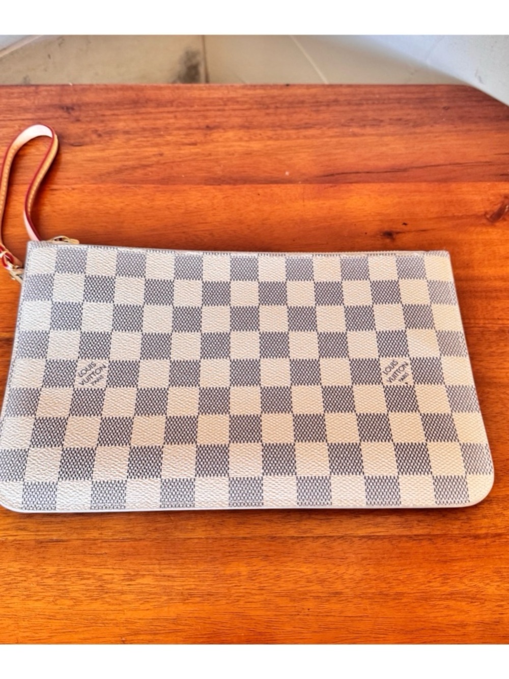🤍GORGEOUS 🤍LOUIS VUITON DAMIER AZUR POCHETTE NAUTICAL EDITION - Picture 4 of 13